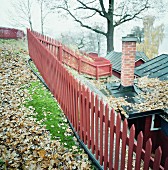 A red fence, Sweden.