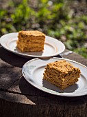 Honey cake Georgian style.