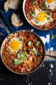 Shakshuka (egg dish with tomatoes, North Africa)