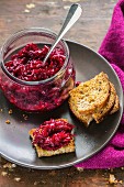Beetroot relish with apple and horseradish