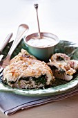 Stuffed chicken breast with spinach