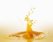 Orange juice with splash