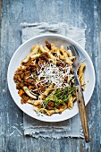 Pasta with lentils