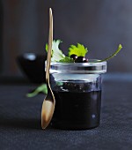 Blackcurrant compote with vanilla and star anise