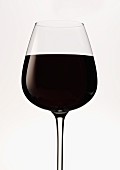 A glass of red wine