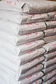 Stacked Bags of Flour