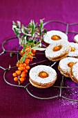 Biscuits with sea buckthorn filling