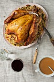 Roast chicken with Moroccan couscous