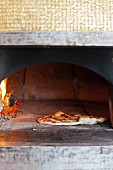 Fresh Mozzarella Pizza in a Wood Burning Oven