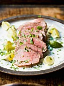 Veal fillet with limes