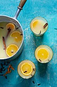 Spiced apple and satsuma punch