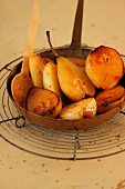 Caramelised pears