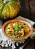 Lentil and pumpkin stew