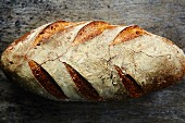 Sourdough bread from above