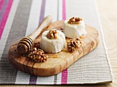 Sheeps cheese with honey and walnuts