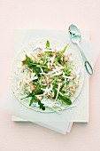 Tortillafladen mit Thunfisch und Rucola