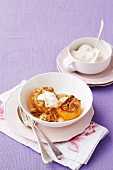 Oranges with ginger and slivered almonds