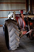 Tractor in Barn