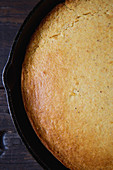 Sweet cornbread in a pan