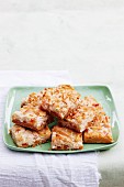 Apricot and almond slice