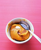 Mashed sweet potato with maple syrup and butter