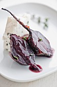 Grilled beetroot with Gorgonzola and thyme