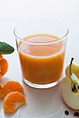 A carrot, mandarin and apple smoothie