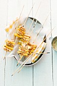Chicken satay with pineapple