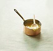 Custard in a saucepan