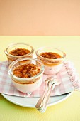 Roasted strawberry and quark pudding