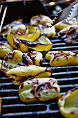 Peppers on a barbecue