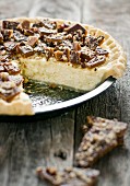 Cheesecake Pie, angeschnitten