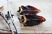 Dried persimmons, sliced