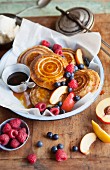 Jaffles with fruits