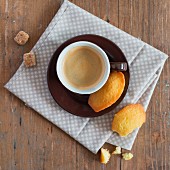 Kaffee und Madeleines