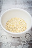 A bowl of sesame seeds