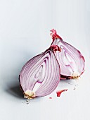 Red onion, halved