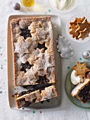 Sour cherry and chocolate fruit mince tart