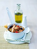 Turkey, olive and tomato stew