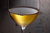 A glass of white wine (detail)