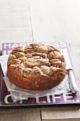 Apple cake with cinnamon