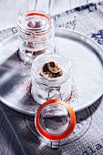 Tiramisu in preserving jars