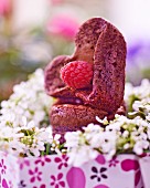 Whole Chocolate Cake with Raspberries