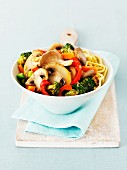 Pasta with mixed vegetables