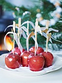 Toffee apples for Christmas