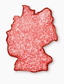 Germany-shaped salami