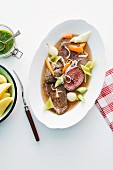 Bollito misto (mixed, cooked meat, Italy)