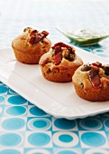 Olive muffins with bacon