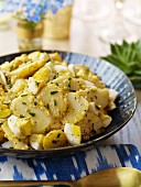 Potato and egg salad with chives
