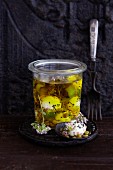 Preserved goat's cheese